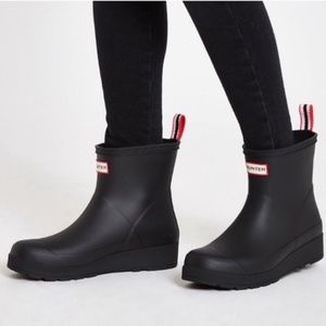 NEW Hunter Original Play Short Rain Boots BLACK 6